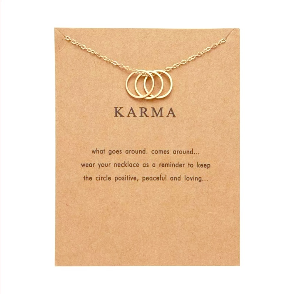 NEW KARMA NECKLACE! What comes around goes around